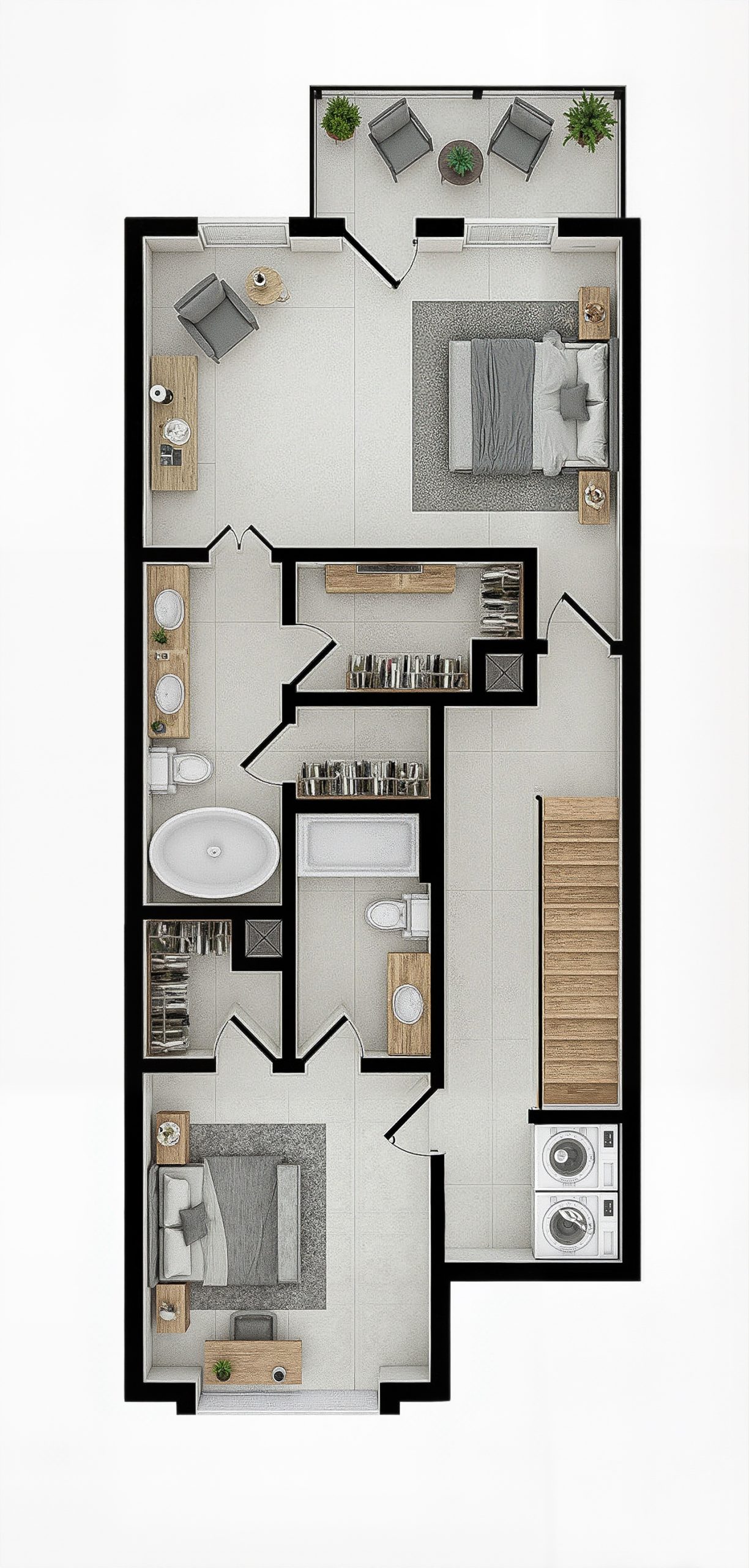 Second Floor — 3D View